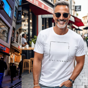 Minimal + Skriptartiger „Bester Opa Ever“ Herren T-Shirt