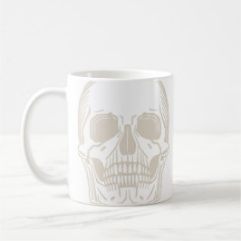 Minimal Skull-Kaffee erste Tasse