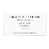 Minimal Small Business Shipping (Vorne)