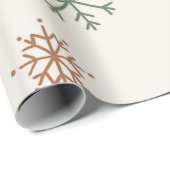 Minimal Snowflakes Seamless Pattern Geschenkpapier (Rolleneckpunkt)