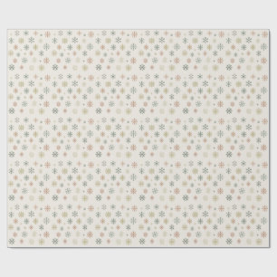 Minimal Snowflakes Seamless Pattern Geschenkpapier