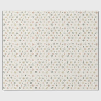 Minimal Snowflakes Seamless Pattern Geschenkpapier