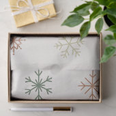 Minimal Snowflakes Seamless Pattern Seidenpapier (Geschenk)