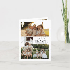 Minimal so sehr dankbar Fotos glücklich Thanksgivi Feiertagskarte