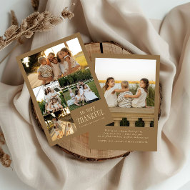 Minimal so sehr dankbar Fotos glücklich Thanksgivi Feiertagskarte