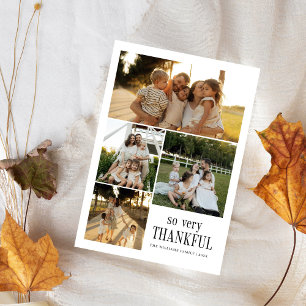 Minimal so sehr dankbar Fotos glücklich Thanksgivi Feiertagskarte