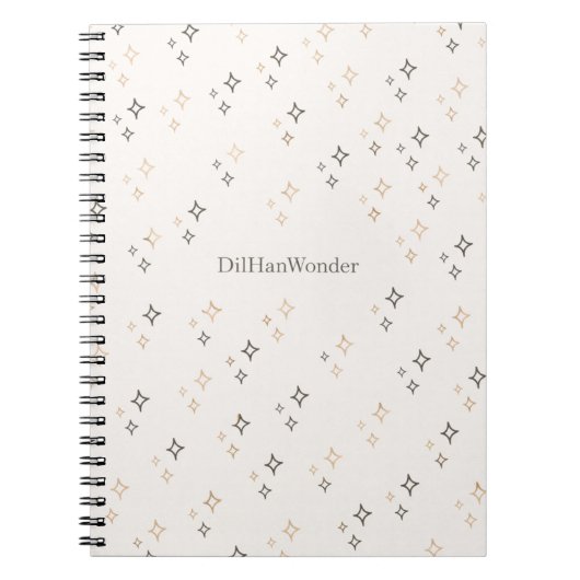 Minimal Sparkle Star Pattern for Everyday Products Notizblock (Vorderseite)