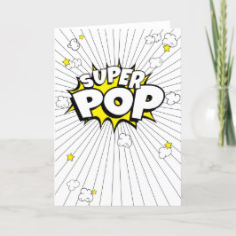 Minimal, Spaß, SUPER POP! Popcorn Puppe Blank Card Feiertagskarte