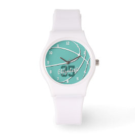 Minimal sportliche Girls aquamarin oder JEDER Bask Armbanduhr