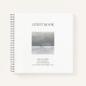 Minimal Square Art Show Ausstellung Gästebuch Notizblock (Vorderseite)