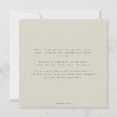 Minimal Square Beige Rahmen Triple Foto Abschluss Ankündigung (Rückseite)