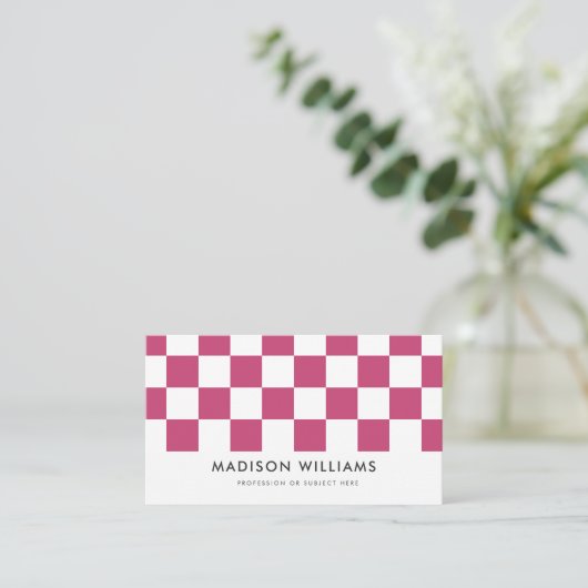 Minimal Square Stilvolle Trendy Modern Business Ca Visitenkarte (Stehend Vorderseite)