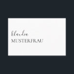 Minimal Standard Visitenkarten Vorlage - Visitenkarte<br><div class="desc">Minimal Standard Visitenkarten Vorlage. Füge deine eigenen Details in nur wenigen Schritten hinzu und gestalte deine eigene Visitenkarten noch heute online.</div>