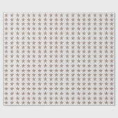 Minimal Star Pattern Christmas Wrapping Paper Geschenkpapier (Flach)