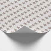 Minimal Star Pattern Christmas Wrapping Paper Geschenkpapier (Ecke)
