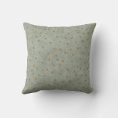 Minimal Star Pattern Throw Pillow in Sage Green Kissen (Rückseite)