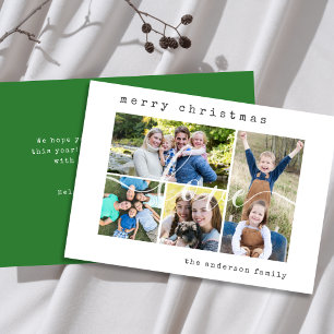 Minimal Stilvoll 4 Familienjunges Foto Weihnachten