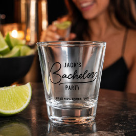 Minimal Stilvolle Bachelor-Party-Favoriten Schnapsglas
