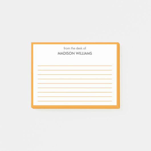 Minimal stilvolle moderne moderne Post-it Notes Klebezettel (Vorderseite)