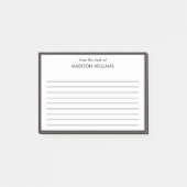 Minimal stilvolle moderne moderne Post-it Notes Klebezettel (Vorderseite)