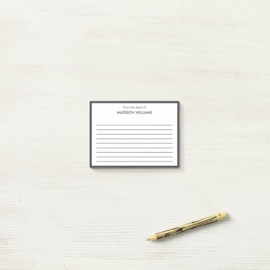 Minimal stilvolle moderne moderne Post-it Notes Klebezettel (Auf Schreibtisch)