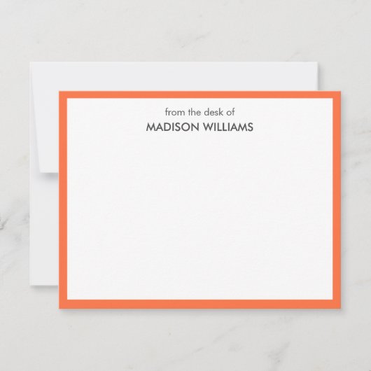 Minimal stilvolle moderne Notizkarte Mitteilungskarte (Vorderseite)