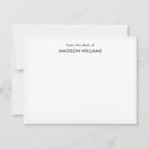 Minimal stilvolle moderne Notizkarte