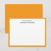 Minimal stilvolle moderne Notizkarte Mitteilungskarte (Vorne/Hinten)