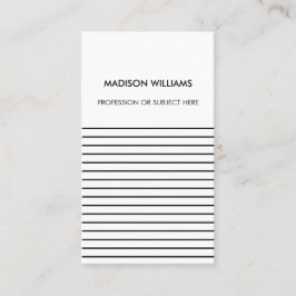 Minimal stilvolle Trendy Modern Business Card Visitenkarte