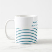 Minimal stilvolle Trendy Modern Coffee Tasse (Links)