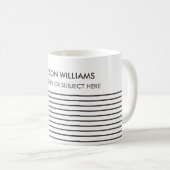 Minimal stilvolle Trendy Modern Coffee Tasse (VorderseiteRechts)