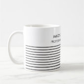 Minimal stilvolle Trendy Modern Coffee Tasse (Links)