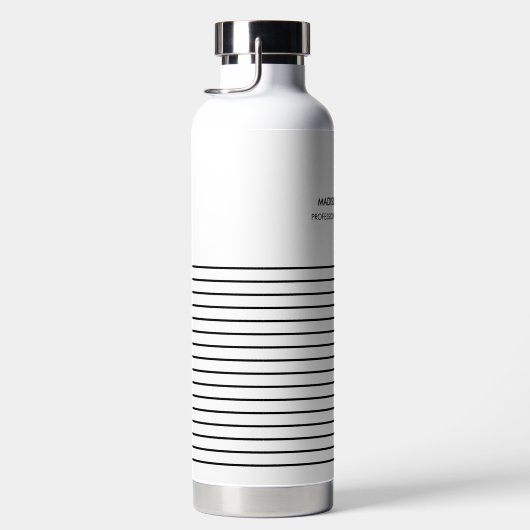 Minimal Stilvolle Trendy Moderne Wasserflasche Trinkflasche (Rechts)