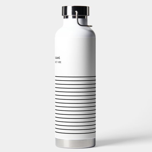 Minimal Stilvolle Trendy Moderne Wasserflasche Trinkflasche (links)