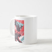 Minimal Stock Market Bull Bear Chart Kaffeetasse (Vorderseite Links)