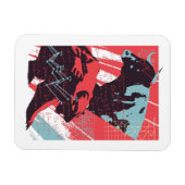 Minimal Stock Market Bull Bear Chart Magnet (Horizontal)