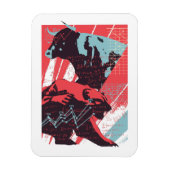 Minimal Stock Market Bull Bear Chart Magnet (Vertikal)