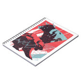 Minimal Stock Market Bull Bear Chart Notizblock (Linke Seite)