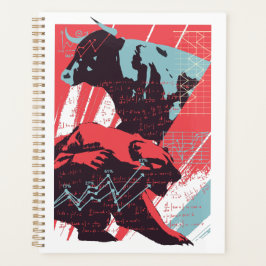 Minimal Stock Market Bull Bear Chart Planer