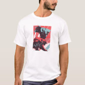 Minimal Stock Market Bull Bear Chart T-Shirt (Vorderseite)