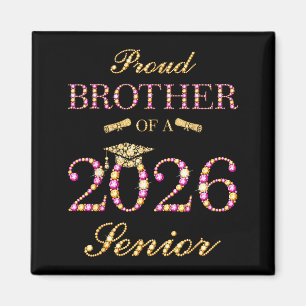 Minimal Stolzer Bruder 2026 Senior Absolvent Magnet