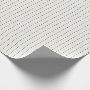 Minimal Stripe Grüne Weihnachtswrap Geschenkpapier