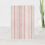 Minimal Striped Folded Greeting Card Karte (Vorderseite)