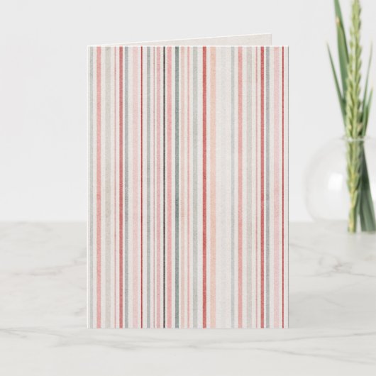 Minimal Striped Folded Greeting Card Karte (Vorderseite)