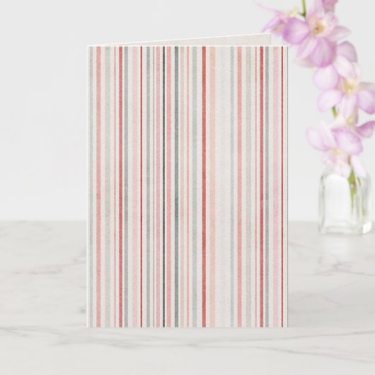 Minimal Striped Folded Greeting Card Karte (Orchidee)