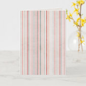 Minimal Striped Folded Greeting Card Karte (Gelbe Blume)