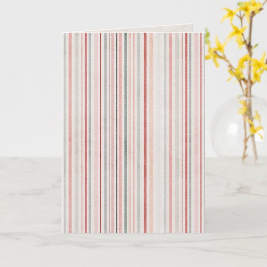 Minimal Striped Folded Greeting Card Karte (Gelbe Blume)