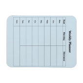 Minimal Style English Weekly Planner Magnet (Horizontal)