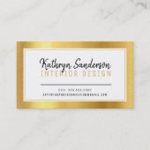 MINIMAL STYLISCH, schlicht gestrichene schwarze Im Visitenkarte (Vorderseite)