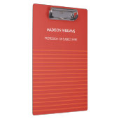 Minimal Stylish Modern Modern Clipboard Klemmbrett (Rechts)